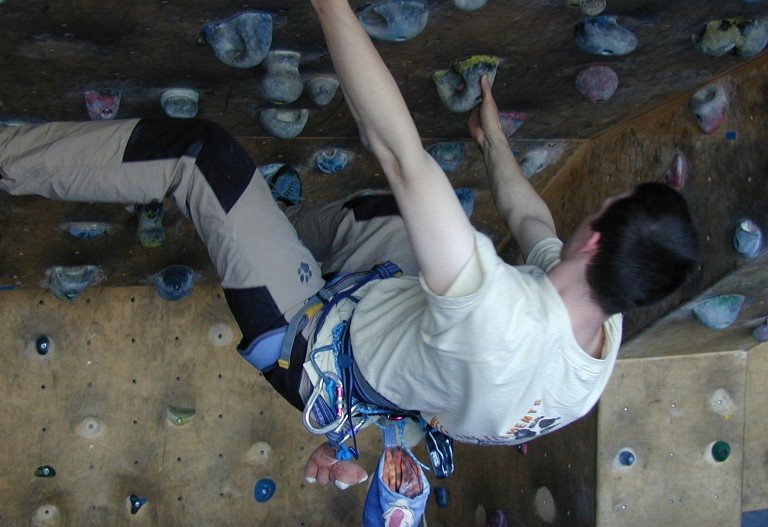 Overhang climbing